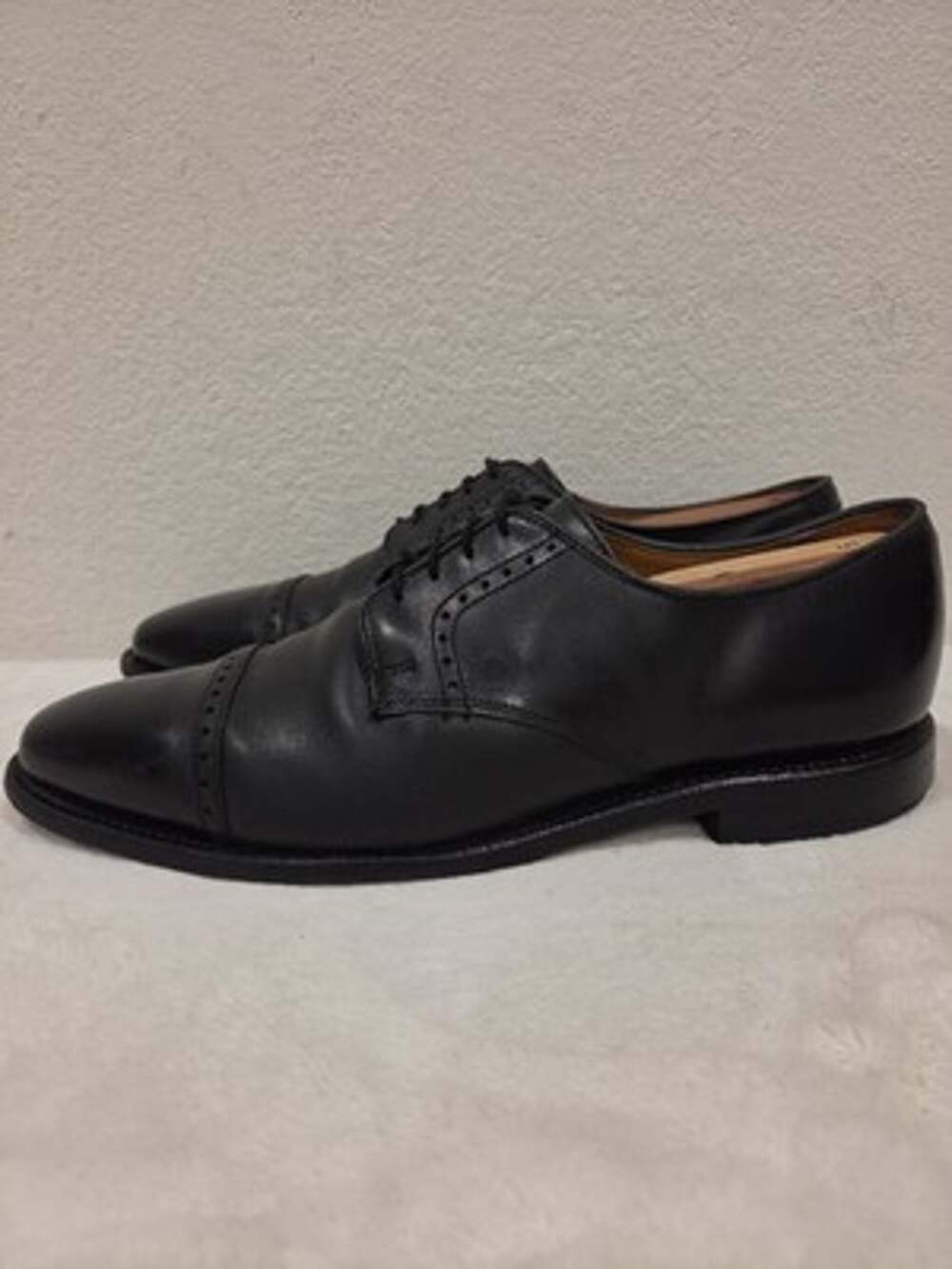Allen Edmonds Clifton Cap Toe Oxford Mens 8.5D Black Leather Dress Shoes